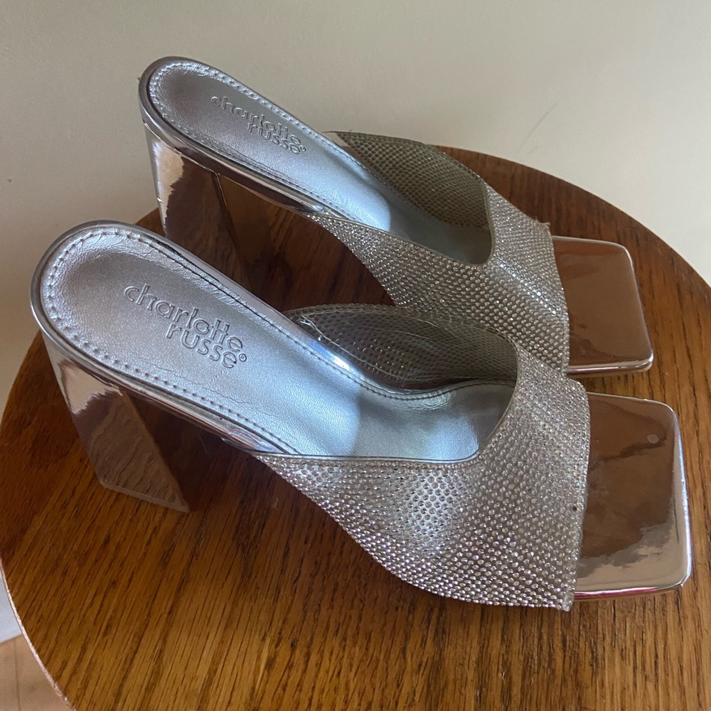 ✨Party Nights! ✨ Charlotte Russe Rhinestone Heels - Size 7